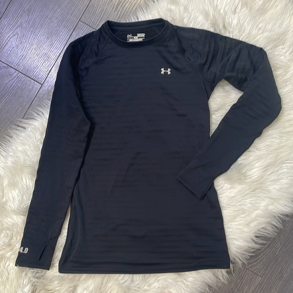 2 Under Armour Women's ColdGear® Base 4.0 black Crew shirt XS - Picture 5 of 14